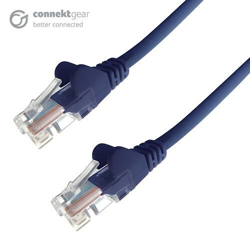connektgear 2m RJ45 CAT6 UTP Stranded Flush Moulded LS0H Network Cable - 24AWG - Blue31-0020B