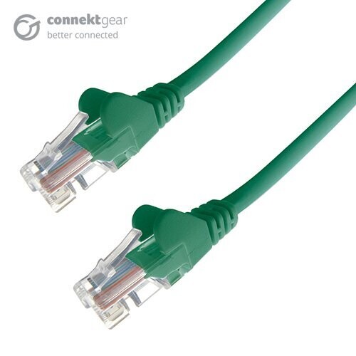 Connekt Gear 2m RJ45 CAT6 UTP Stranded Flush Moulded LS0H Network Cable - 24AWG - Green 31-0020GN