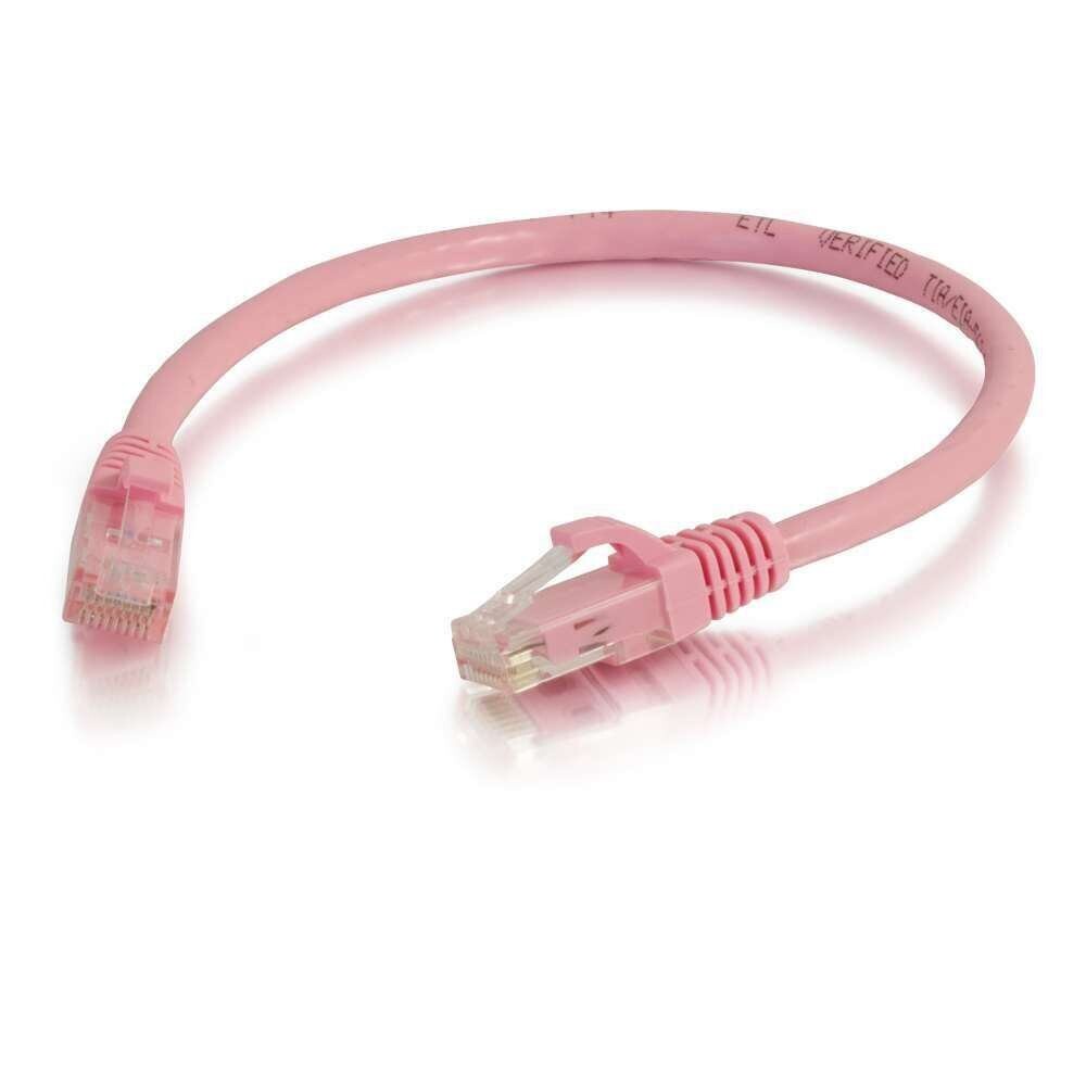 C2G Cat6 550MHz Snagless Patch Cable 2m networking cable Pink #83590