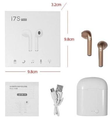 i7s Tws Wireless Headphones Bluetooth 5.0 Earphones Sport Earbuds Headset With Mic Charging Box Headphones For All Smartphones