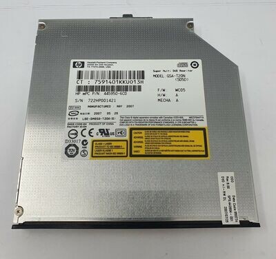 Used HP GSA-T20N Optical Drive Pulled from HP 6710b