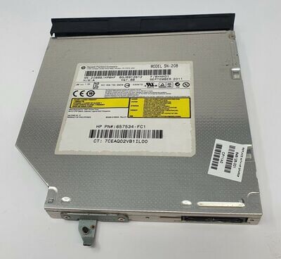 Used HP 603 CD Drive SN-208 Comes with Mounting hinge and front plate
