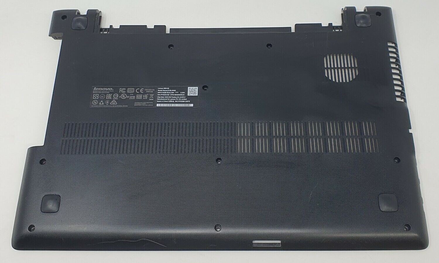 Used Lenovo B50-50 Bottom Chassis (few markings/scratches)