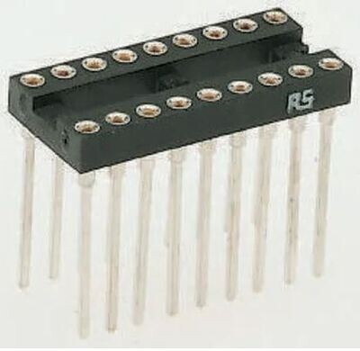 Winslow 2.54mm Pitch Vertical 24 Way, Through Hole Turned Pin Open Frame IC Dip Socket, 5A (W30624T3RC)