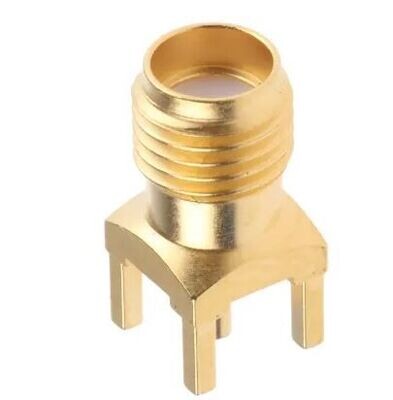 Straight 50Ω Through Hole SMA Connector, Solder Termination Coaxial