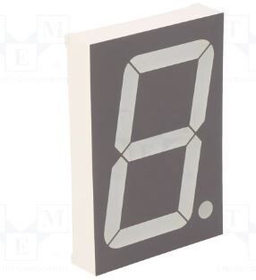 Foryard FYS-23011BUHR-21 Display: LED; 7-segment; 56.8mm; 2.3"; No.char: 1; red; 30÷60mcd  Pack of 5