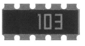 Yageo YC158TJR-0710KL Fixed Network Resistor, 10 kohm, Bussed, 8 Resistors, 1206 [3216 Metric], Convex, ± 5%