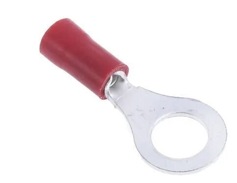 RS PRO Insulated Ring Terminal, M6 Stud Size, 0.5mm² to 1.5mm² Wire Size, Red
