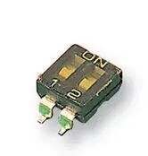 Multicomp MCEMR-02-T
DIP / SIP Switch, 2 Circuits, Slide, Surface Mount, SPST, 24 VDC, 25 mA