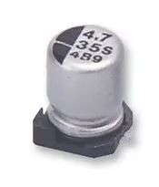 Panasonic EEE1HA4R7SR SMD Aluminium Electrolytic Capacitor, Radial Can - SMD, 4.7 µF, 50 V, 2000 hours @ 85°C, Polar
