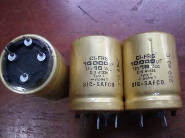 Gold SIC-SAFCO 17V 10,000UF CI-FRS electrolytic capacitor