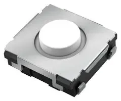 PANASONIC EVQQ2F02W Tactile Switch, SPST-NO, EVQQ2, Top Actuated, Surface Mount, Round Button, 100 gf, 20mA at 15VDC