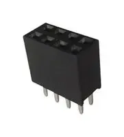 MULTICOMP PRO 2214S-08SG-85PCB Receptacle, Board-to-Board, 2.54 mm, 2 Rows, 8 Contacts, Through Hole Mount, 2214S