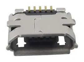 MOLEX 47346-0001 USB Connector, Shielded, Micro USB Type B, USB 2.0, Receptacle, 5 Ways, Surface Mount, Right Angle