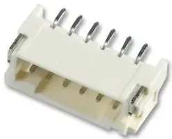 JST (JAPAN SOLDERLESS TERMINALS) S6B-PH-SM4-TB(LF)(SN) Pin Header, Right Angle, Wire-to-Board, 2 mm, 1 Rows, 6 Contacts, Surface Mount Right Angle, PH