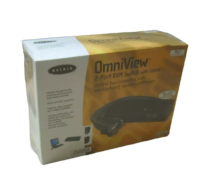 Belkin Omniview E-Series 2-Port PS/2 / KVM Switch F1DB102P-B