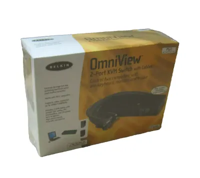 Belkin Omniview E-Series 2-Port PS/2 / KVM Switch F1DB102P-B