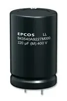 EPCOS B43501C2477M Electrolytic Capacitor, Long Life, 470 µF, 250 V, ± 20%, Snap-In, 10000 hours @ 85°C