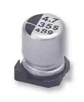 PANASONIC EEE1EA4R7SR SMD Aluminium Electrolytic Capacitor, Radial Can - SMD, 4.7 µF, 25 V, 2000 hours @ 85°C, Polar