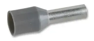 TE CONNECTIVITY 966067-5 Wire Ferrule, DIN End, Single Wire, 18 AWG, 0.75 mm², 8 mm, Grey