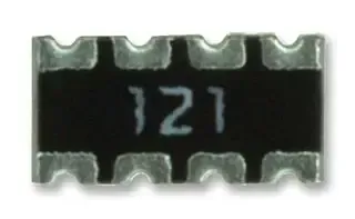 YAGEO TC164-JR-0710KL Fixed Network Resistor, 10 kohm, Isolated, 4 Resistors, 1206 [3216 Metric], Concave, ± 5%