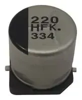 PANASONIC EEE1AA331P SMD Aluminium Electrolytic Capacitor, Radial Can - SMD, 330 µF, 10 V, 2000 hours @ 85°C, Polar