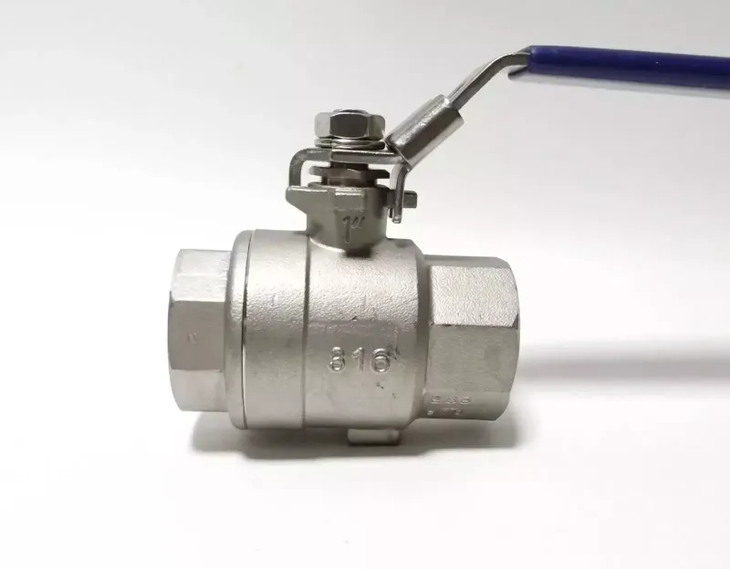 316 Stainless Steel 1" Full Port Ball Valve, NPT Female x Female Thread,1000 WOG