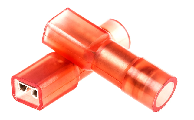 RS PRO Red Insulated Female Spade Connector, Receptacle, 2.8 x 0.5mm Tab Size, 0.5mm² to 1.5mm²