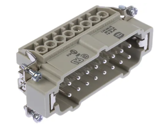 HARTING Heavy Duty Power Connector Insert, 16A, Male, Han E Series, 16 Contacts 09330162601