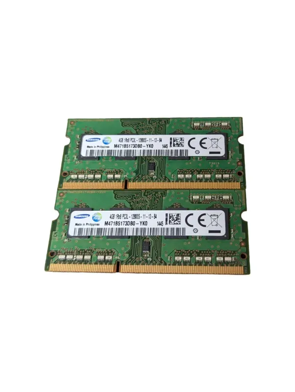 Samsung 4GB 1Rx8 PC3L-12800S-11-13-B4 x 2