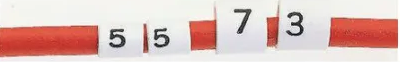 TE Connectivity Heat Shrink Cable Marker, White, Pre-printed "S", 4 → 12mm Cable