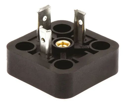 Hirschmann GSA 2P+E DIN 43650 A, Male Solenoid Valve Connector, 400 V ac/dc Voltage Pack of 4