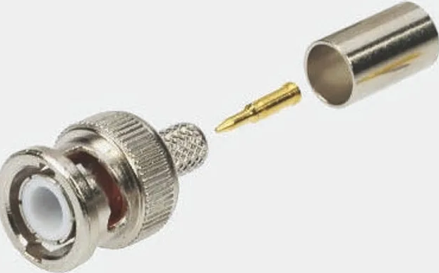 RS PRO, Plug Cable Mount, 50Ω, Crimp Termination, Straight Body Pack of 50
