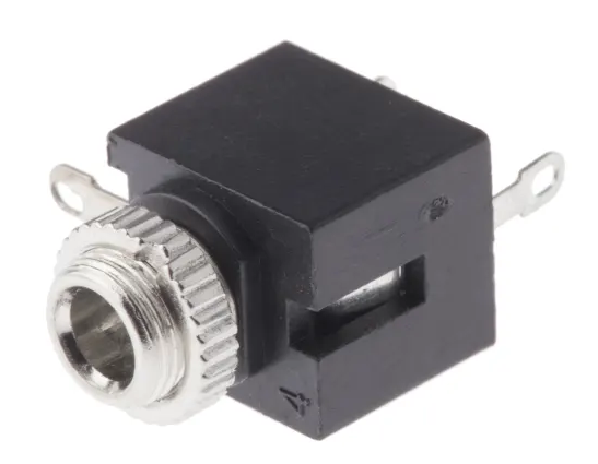 Jack Connector 3.5 mm Chassis Mount Socket Pack of 5