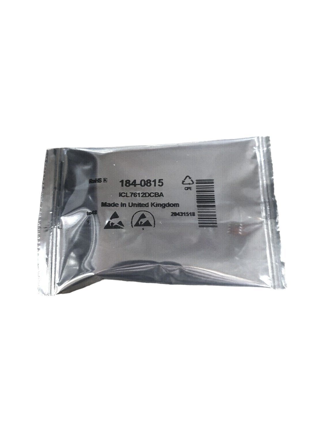 ICL7612DCBA Intersil, CMOS, Op Amp, 1.4MHz, 8-Pin SOIC (184-0815)