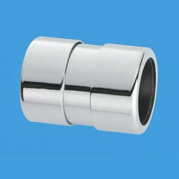 McAlpine 32mm (Euro) Chrome Plated Straight Connector