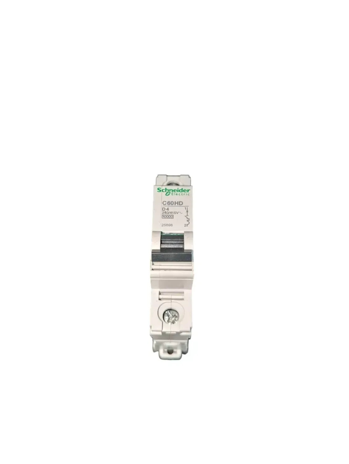 Schneider C60HD D4 Single Pole MCB Miniature Circuit breaker.