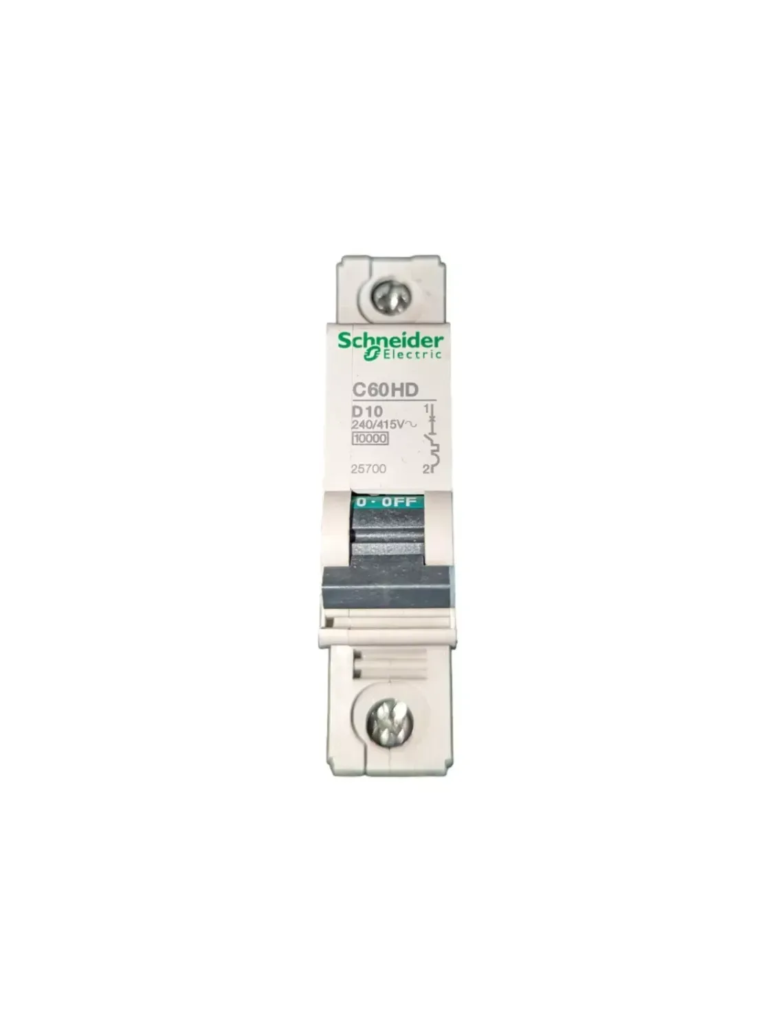 Schneider C60HD D10 1P 10A D-Curve