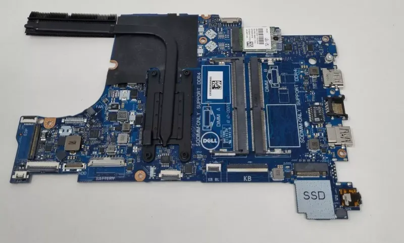 Used Dell Latitude 3490 0K6KNT i3 Motherboard with Heatsink (No Fan)