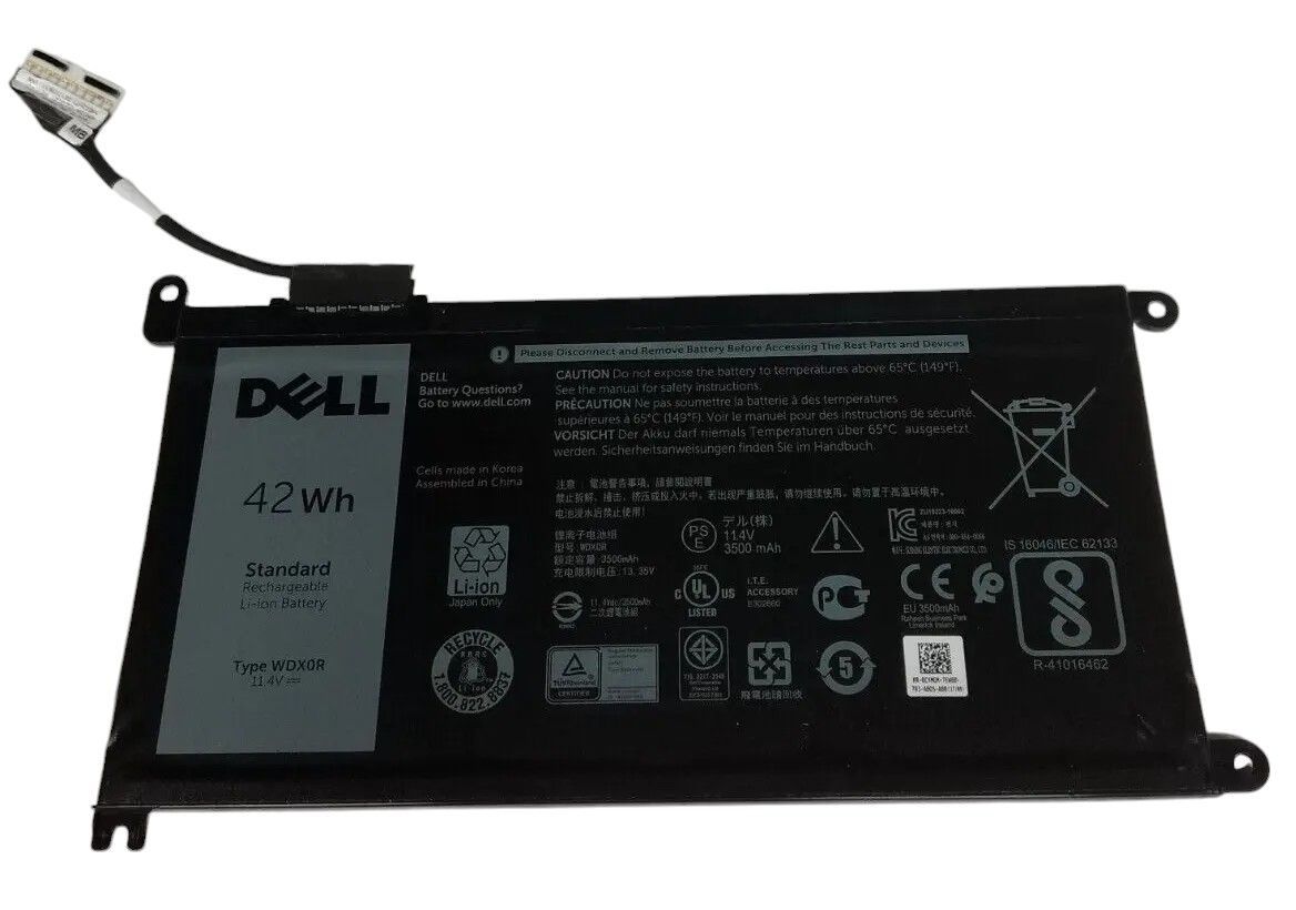 Used Dell Li-ion Battery WDX0R 42Wh 11.4V