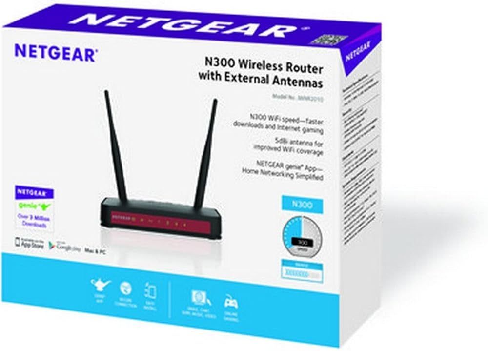 NETGEAR JWNR2010-100UKS Wireless N 300Mbps Cable Router with 5 dBi External Antenna