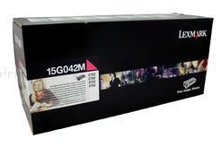 Genuine Lexmark 15G042M Magenta Toner Cartridge