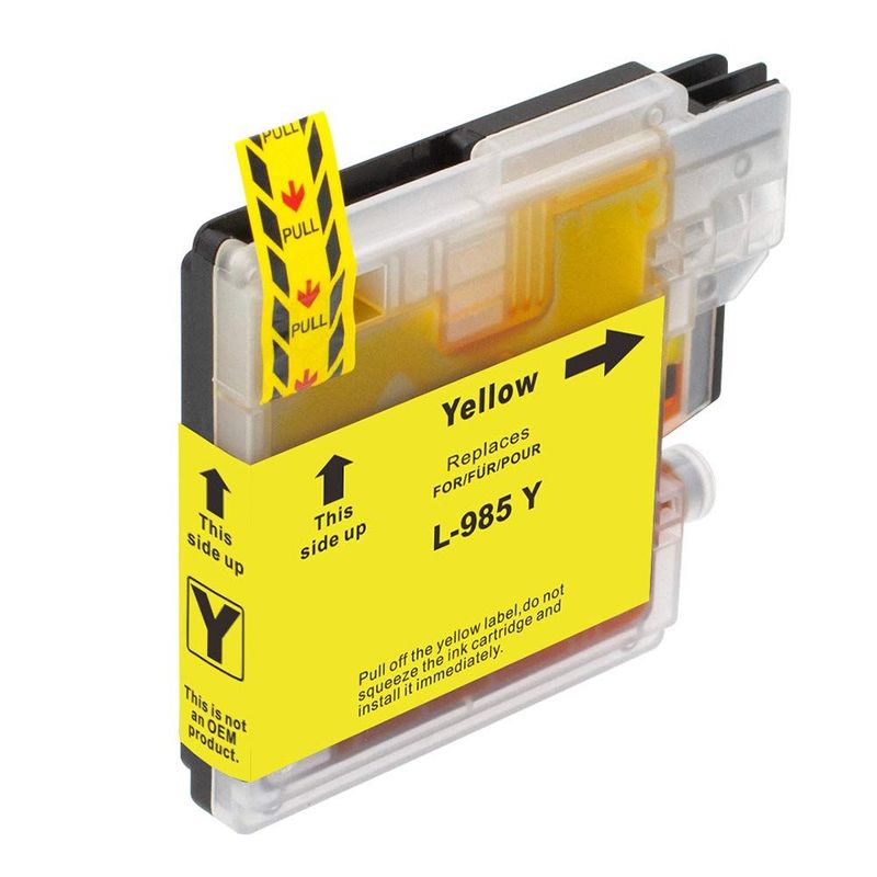 Compatible Brother LC-39/975/985 Yellow Ink Cartridge