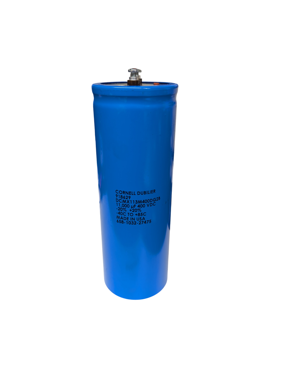 Cornell Dubilier DCMX113M400DG2B 11,000uF 400VDC Capacitor Cornell Dubilier DCMX113M400DG2B 11,000uF 400VDC Capacitor