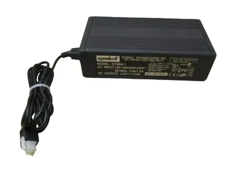 Symbol SYM04-1 Charger Power Supply 50-14001-004 12V 9A