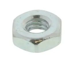 TR FASTENINGS M2.5- HFST-Z100-, Nut, Hex, M2.5, Steel, Bright Zinc Plated, Pack of 100