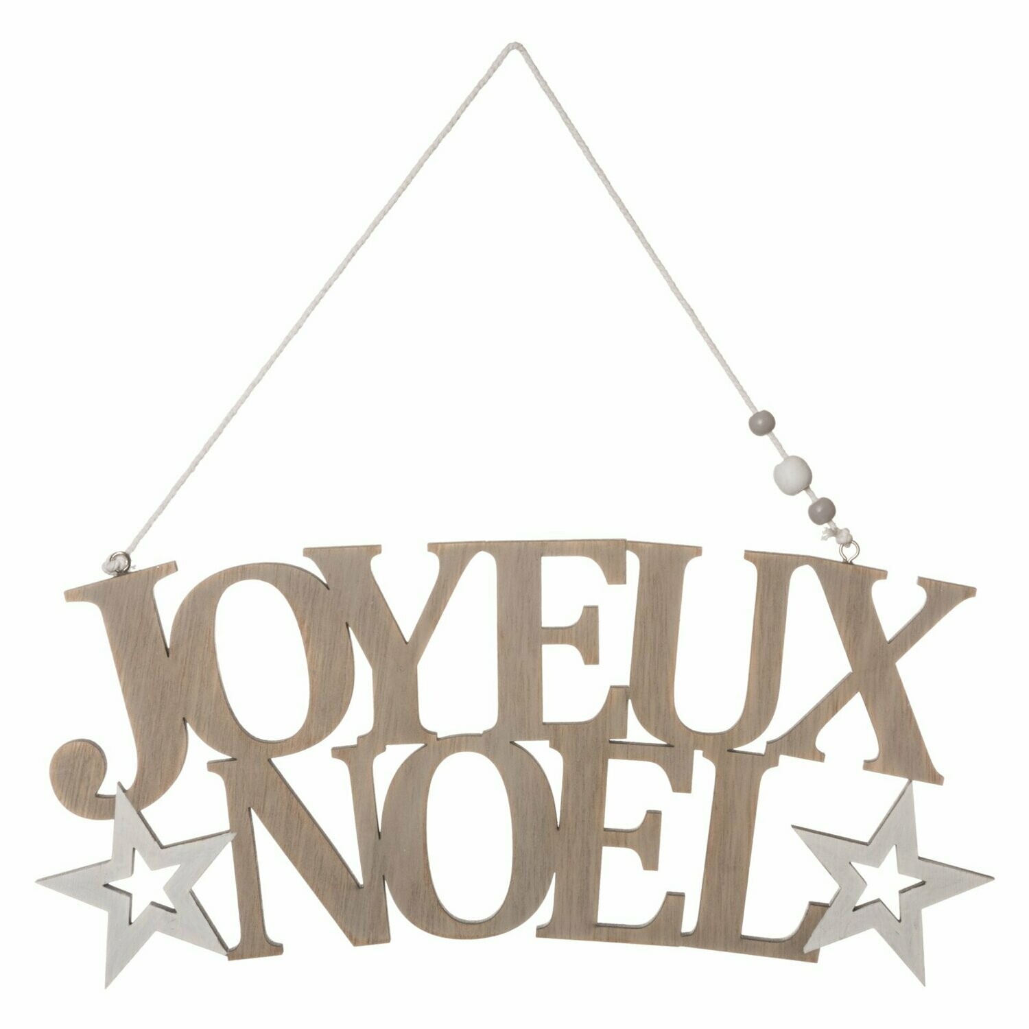 PANCARTE BOIS JOYEUX NOEL ETOILE