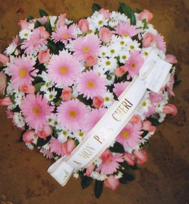 coeur en fleurs variés