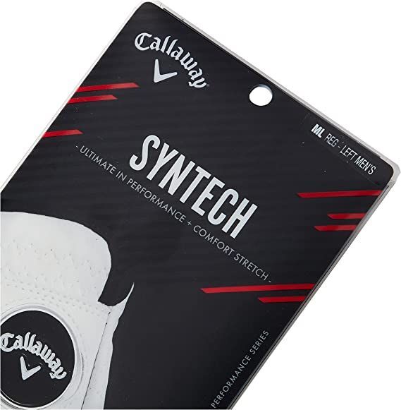Guante Callaway Sintech Caballero - Para jugador Diestro (Guante mano izquierda) - Durabilidad y flexibilidad, máxima adaptación