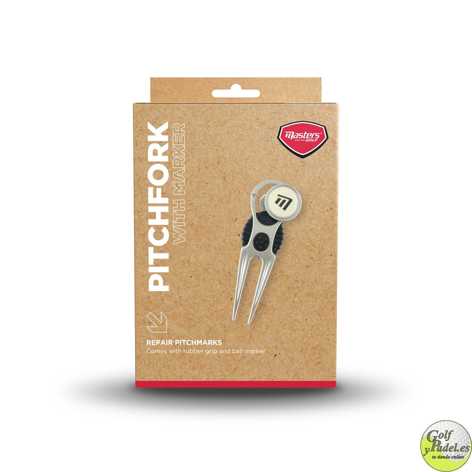 MASTER - Arreglapiques de gran calidad con marcador - Muy práctico y resistente - No puede faltar en tú ronda de Golf